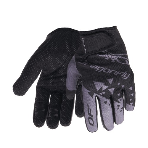 Мотоперчатки Dragonfly Cross, полиэстер, черный/серый, размер M