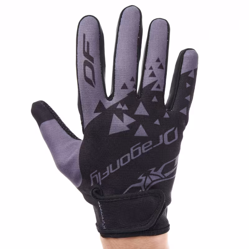 Мотоперчатки Dragonfly Cross, полиэстер, черный/серый, размер M