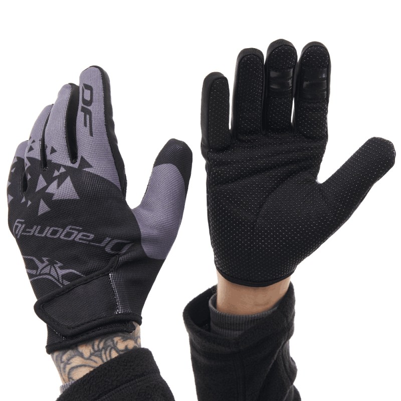 Мотоперчатки Dragonfly Cross, полиэстер, черный/серый, размер 2XL