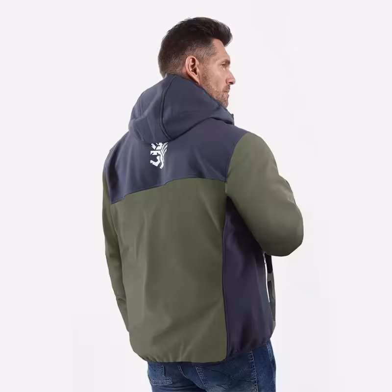 Куртка мужская Finntrail Nitro 1320 Khaki, ткань Софтшелл, хаки, размер 50-52 (L), 175-185 см