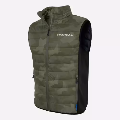 Жилет мужской Finntrail Master Vest 1506 CamoShadowGreen, полиэстер, зеленый, размер XS