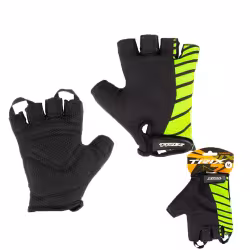 Велоперчатки Trix Nw, черный/зеленый, размер L