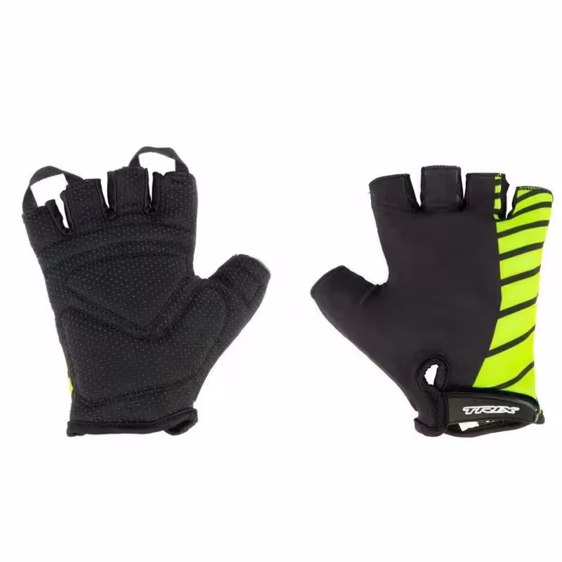 Велоперчатки Trix Nw, черный/зеленый, размер L