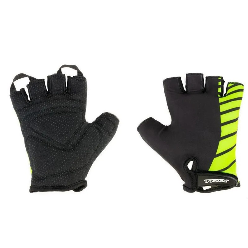 Велоперчатки Trix Nw, черный/зеленый, размер L