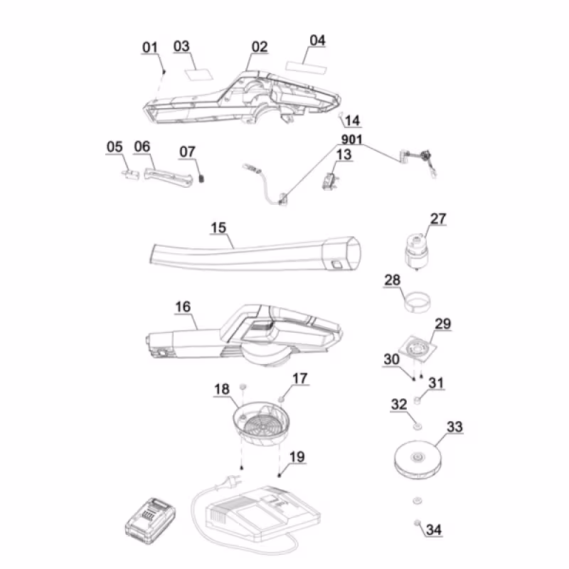 Воздуходувка аккумуляторая Einhell PXC GE-CL 18 LI E-Solo