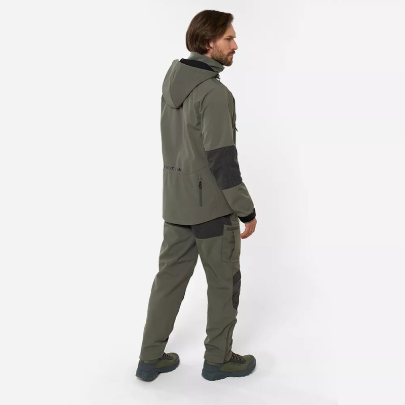 Куртка мужская Finntrail Tactic 1323 khaki, ткань Софтшелл, хаки, размер S, 165-175 см