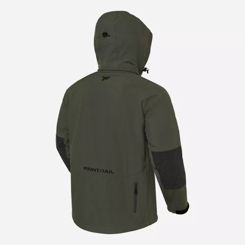 Куртка мужская Finntrail Tactic 1323 khaki, ткань Софтшелл, хаки, размер XXL, 185-195 см