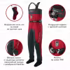 Полукомбинезон-вейдерсы мужской Finntrail Aquamaster New 1536 Красный (Red), Hard-Tex, размер LL, 185-195 см