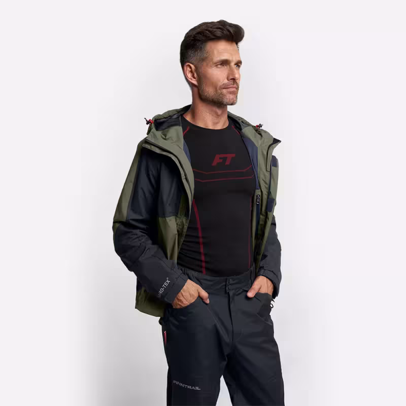 Костюм мужской Finntrail Lightsuit 3503 Khaki, мембрана Hard-Tex, хаки, размер 50-52 (L), 175-185 см