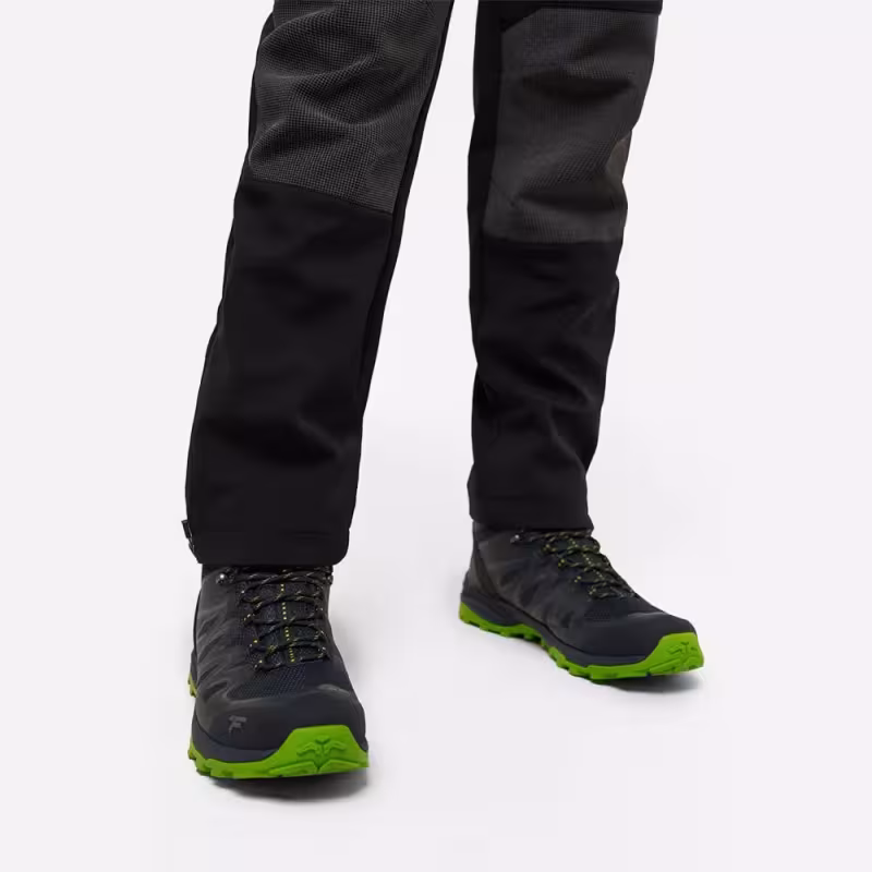 Ботинки мужские треккинговые Finntrail Raid 5171 AppleGreen, черный/зеленый, размер 41