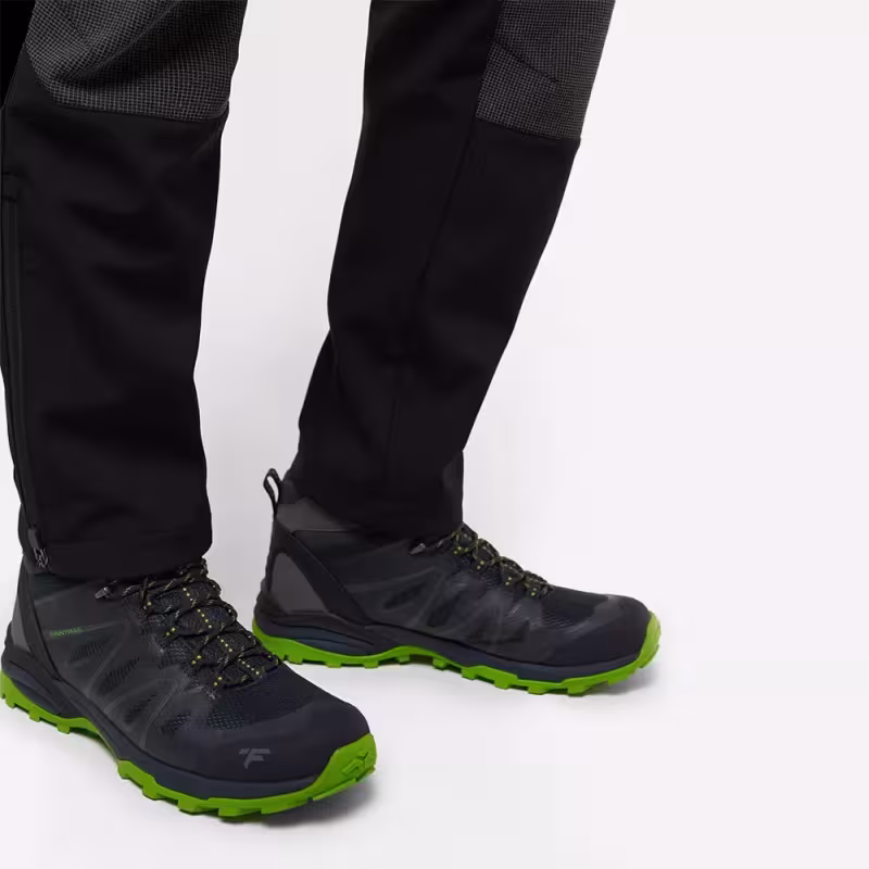 Ботинки мужские треккинговые Finntrail Raid 5171 AppleGreen, черный/зеленый, размер 41
