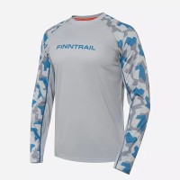 Лонгслив мужской Finntrail Wave 6612 Grey, полиэстер, серый, размер 42-44 (XS), 160-170 см