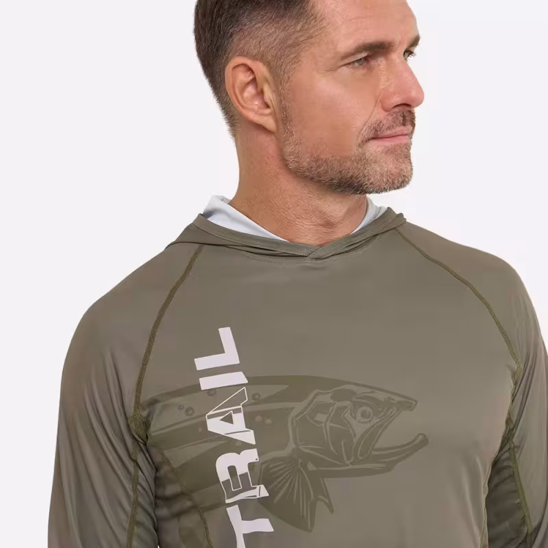 Лонгслив мужской Finntrail Wave Big Fish 6609 KhakI, полиэстер, хаки, размер 50-52 (L), 175-185 см