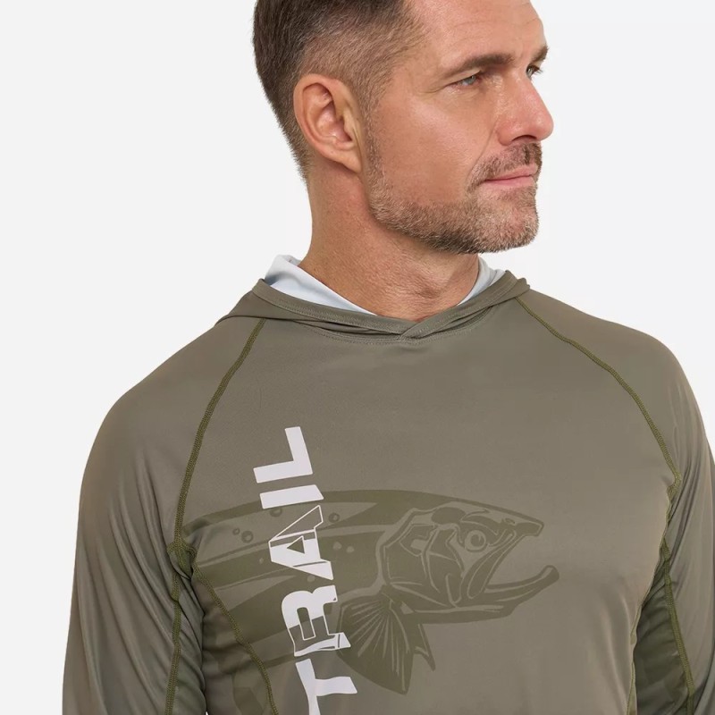 Лонгслив мужской Finntrail Wave Big Fish 6609 KhakI, полиэстер, хаки, размер 50-52 (L), 175-185 см