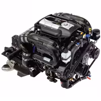 Лодочный мотор стационарный бензиновый Mercruiser 4.3L (220лс) + транцевая сборка + колонка Alfa (1.62)