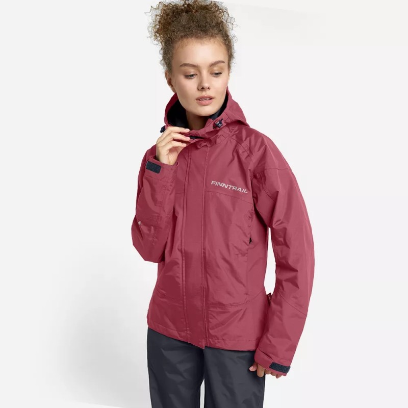 Костюм женский Finntrail Sierra 3450 Berry, мембрана Hard-Tex, розовый, размер 46-48 (M), 165-175 см