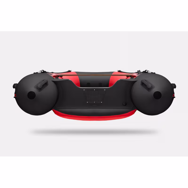 Надувная лодка ПВХ Gladiator E380S, НДНД, красный/черный