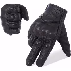 Мотоперчатки Icon Pursuit Gloves, кожа, черный, размер L (с перфорацией)