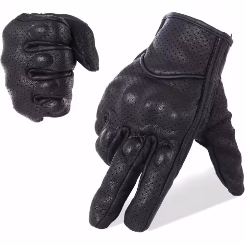 Мотоперчатки Icon Pursuit Gloves, кожа, черный, размер L (с перфорацией)