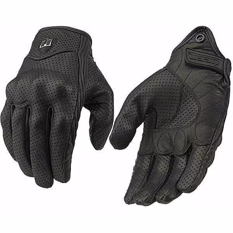 Мотоперчатки Icon Pursuit Gloves, кожа, черный, размер L (с перфорацией)