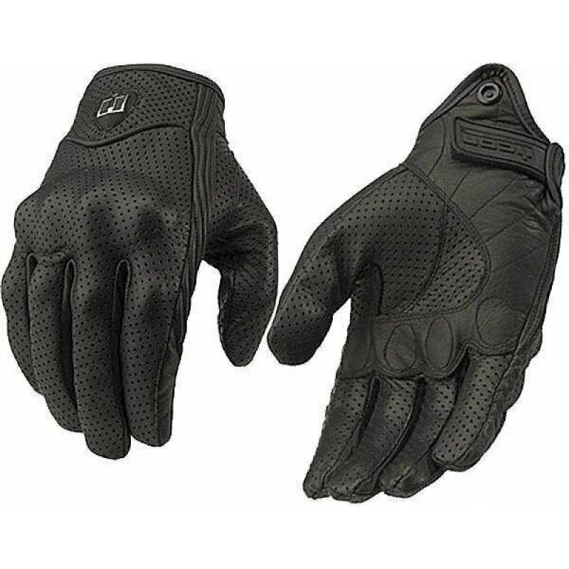 Мотоперчатки Icon Pursuit Gloves, кожа, черный, размер L (с перфорацией)