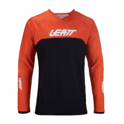 Джерси мужское Leatt Moto 4.5 Enduro Jersey Forge, полиэстер, черный/оранжевый, размер L