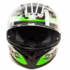 Мотошлем GTX 578S #1 Black/Fluo Green, черный/зеленый, размер L