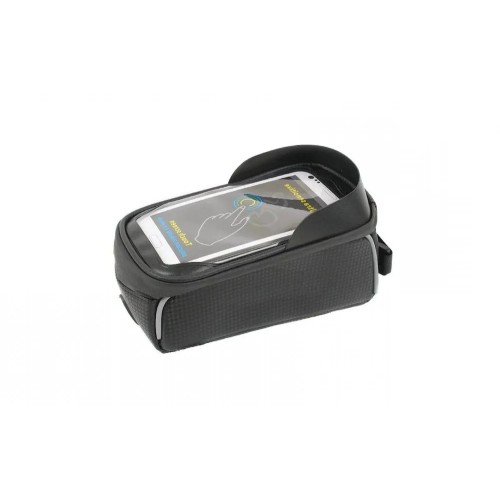 Велосумка на раму Klonk УТ00024144 с отделением для смартфона, черный