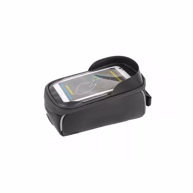 Велосумка на раму Klonk УТ00024144 с отделением для смартфона, черный