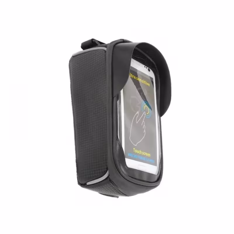 Велосумка на раму Klonk УТ00024144 с отделением для смартфона, черный