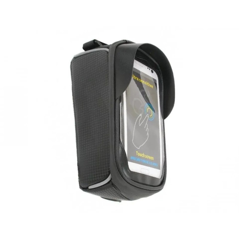 Велосумка на раму Klonk УТ00024144 с отделением для смартфона, черный