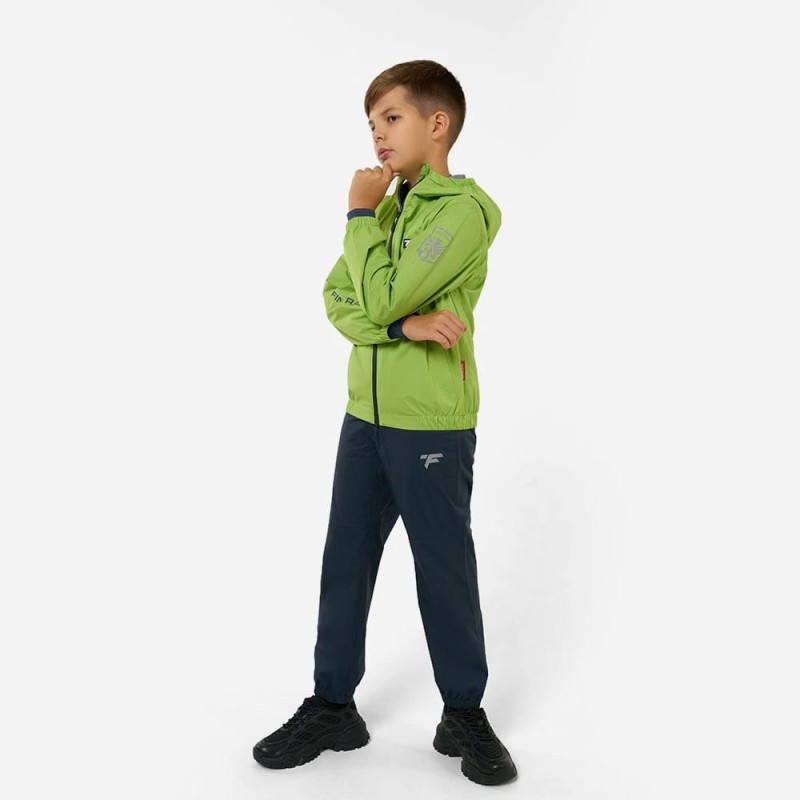 Коcтюм детский Finntrail Outdoor Suit Kids 3781 AppleGreen, полиэстер, черный/зеленый, 146-152 см