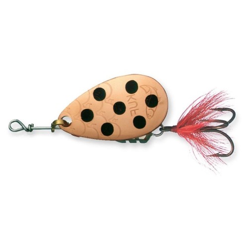 Блесна вращающаяся Kuusamo Kuf-Lippa, с оперением, 4 см, 7 гр, цвет C-BL