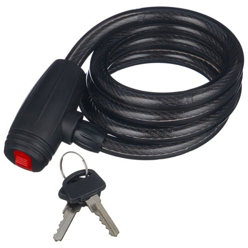 Замок противоугонный Golden Key GK102.113, 10/1200 мм, черный
