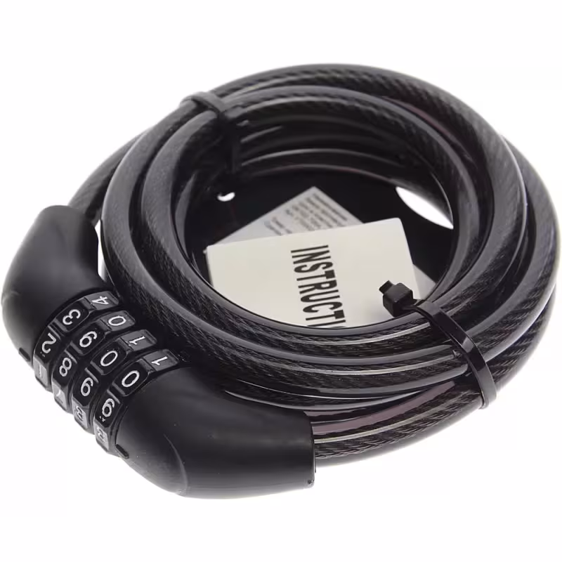 Замок противоугонный Rapido УТ00028267, 10/1800 мм, черный