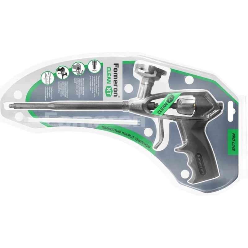 Пистолет для монтажной пены усиленный Fomeron Clean ХТ 590008