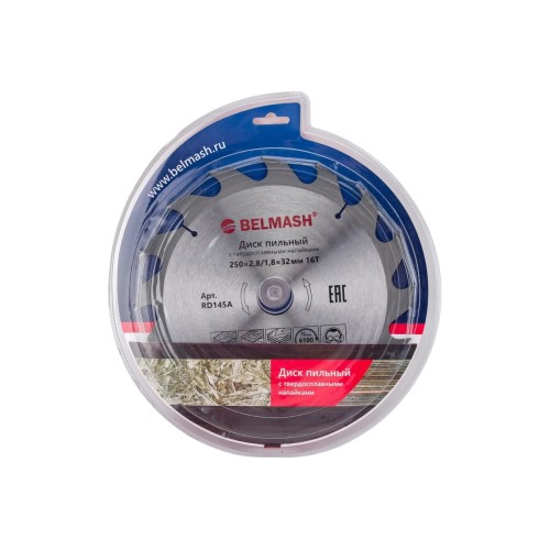 Диск пильный по дереву Belmash RD145A, 250х1.8/32/30 мм