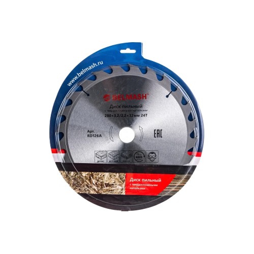 Диск пильный по дереву Belmash RD126A, 280х2.2/32/30 мм