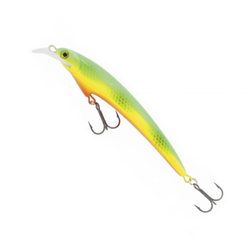 Воблер плавающий Kuusamo Santeri, 110 мм, 11 гр, цвет BL/GR/FYe/FR, UV