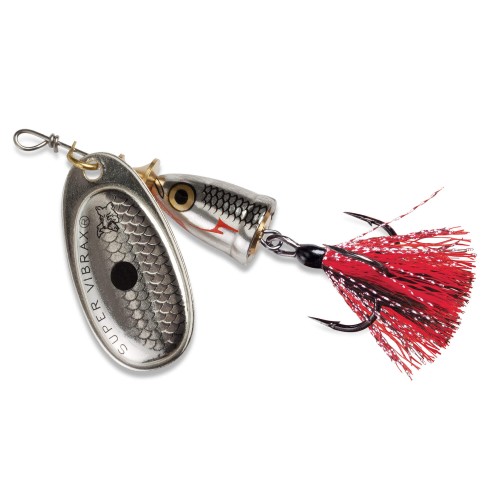 Блесна вращающаяся Blue Fox Vibrax Foxtail BFX4-SSDX, 40 мм, 10 г, цвет SSDX