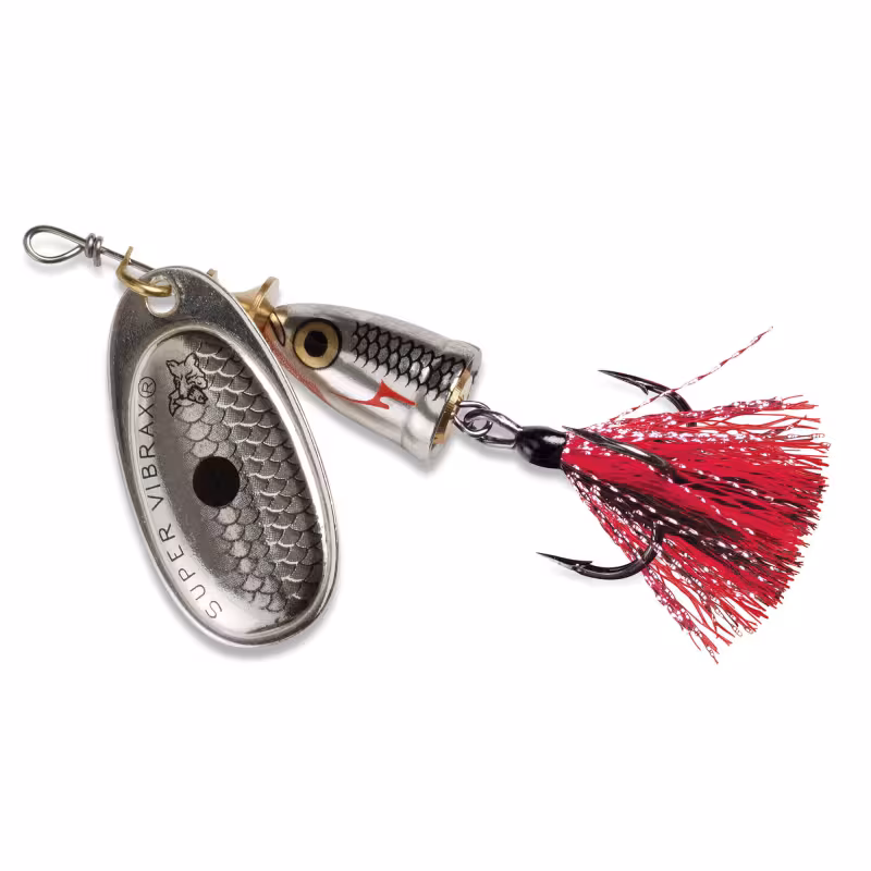 Блесна вращающаяся Blue Fox Vibrax Foxtail BFX4-SSDX, 40 мм, 10 г, цвет SSDX