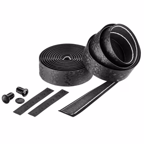 Обмотка руля Ciclovation Leather Touch Diamond Black, 2000x30 мм, черный