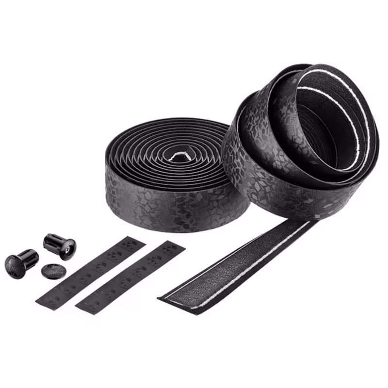 Обмотка руля Ciclovation Leather Touch Diamond Black, 2000x30 мм, черный