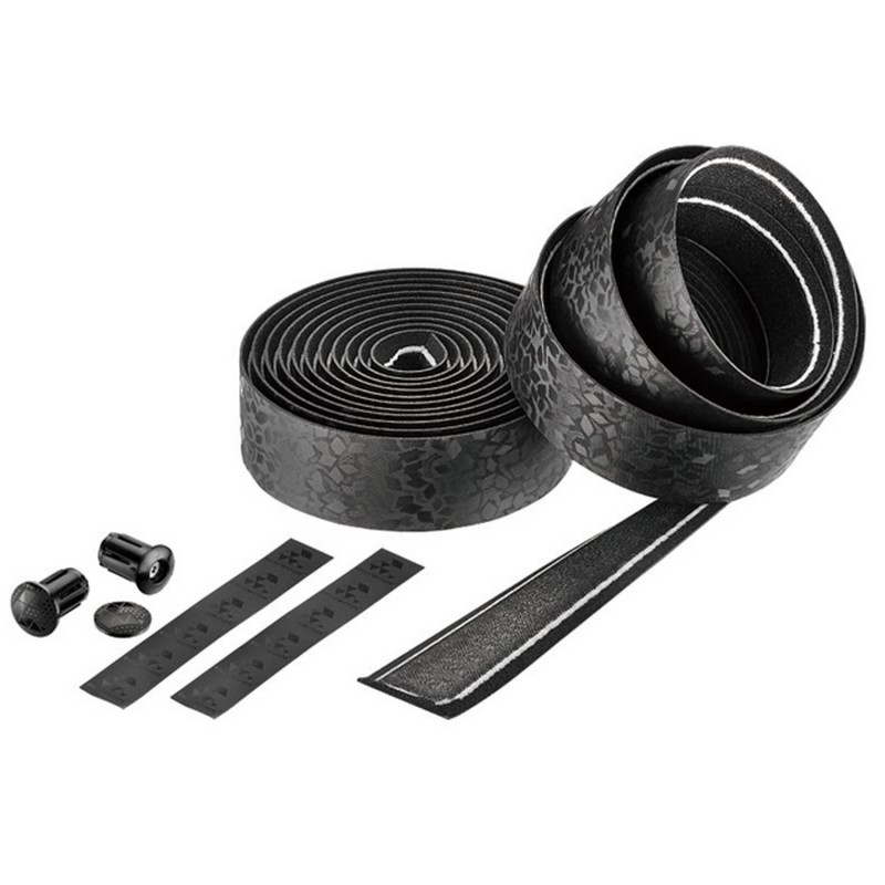 Обмотка руля Ciclovation Leather Touch Diamond Black, 2000x30 мм, черный