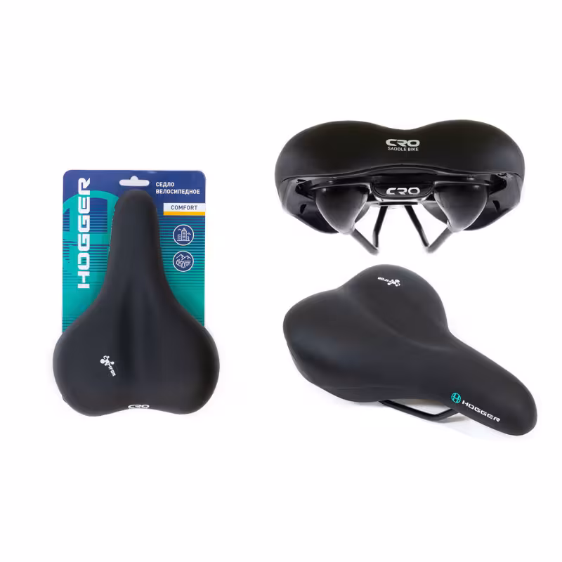 Седло велосипедное Hogger SDHG60180R0BK, 260x180 мм, черный