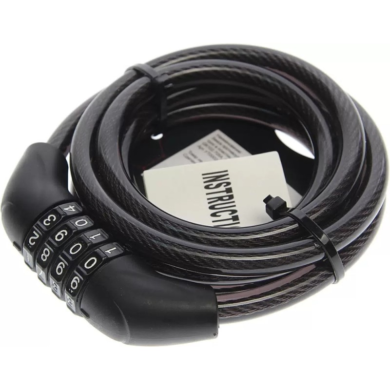 Замок противоугонный Rapido УТ00028269, 12/1200 мм, черный