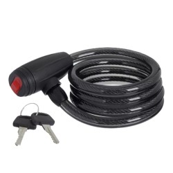 Замок противоугонный ACME ZX-2129, 15/1000 мм , черный