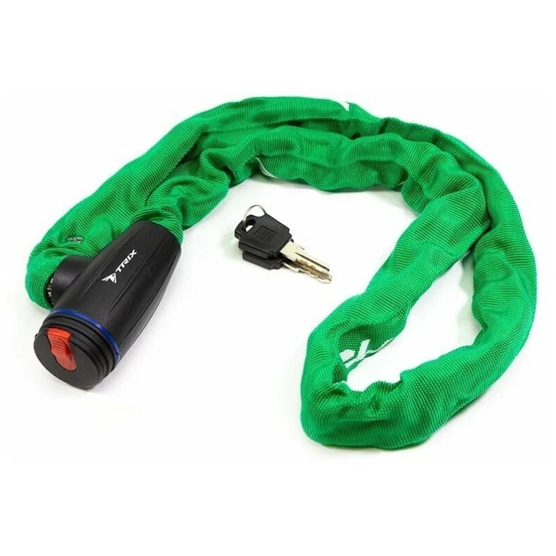 Замок противоугонный, 3.5/1200 мм, зеленый