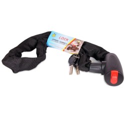 Замок противоугонный Lock ZH-003BK, 6/1000 мм, черный