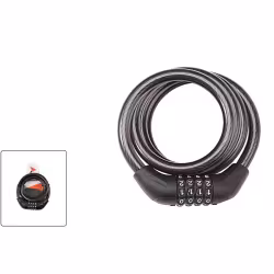 Замок противоугонный кодовый Forward GD11-925 8х1500 мм, черный